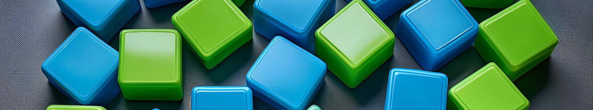 Square plastic blocks