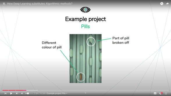 Deep learning vs. algorithmic methods video screen