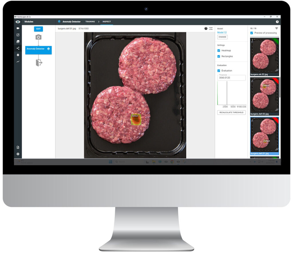 Packaging Inspection in meat production