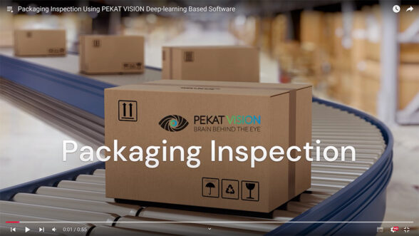 Packaging inspection video screen