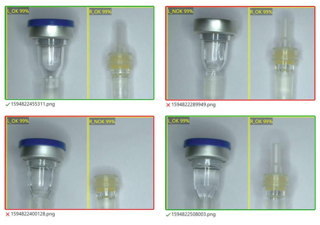 Catheter packaging inspection using AI